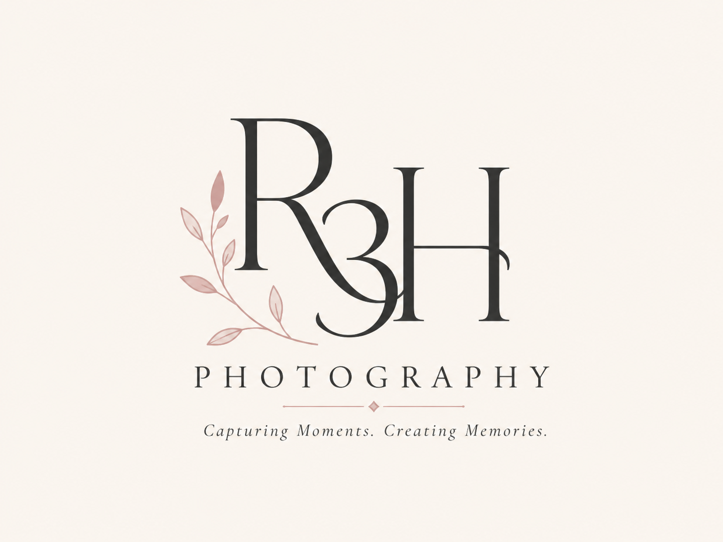 R3H Photography logo for Lumber City Georgia photographer Rhonda Herrin